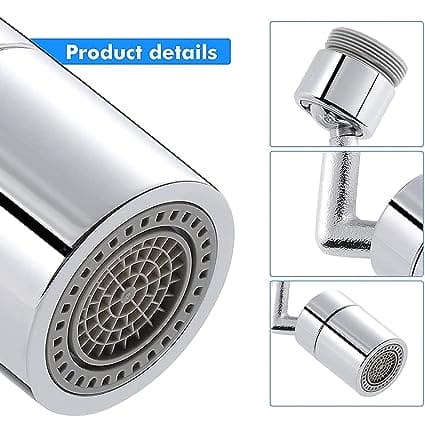 Universal Splash Filter Faucet, 720° Swivel Faucet Spray Head, Rotatable Extension Faucet Filter Nozzle, Kitchen Bathroom Pressurized Extension Foaming Faucet, Swivel Sink Chrome Faucet Aerator for Face, Eyewash, and Gargle Universal Splash Filter Faucet, 720° Swivel Faucet Spray Head, Rotatable Extension Faucet Filter Nozzle, Kitchen Bathroom Pressurized Extension Foaming Faucet, Swivel Sink Chrome Faucet Aerator for Face, Eyewash, and Gargle